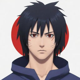 Generate an image of the character Sasuke Uchiha from Naruto