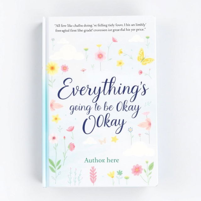 A visually striking book cover for 'Everything's Going to Be Okay'