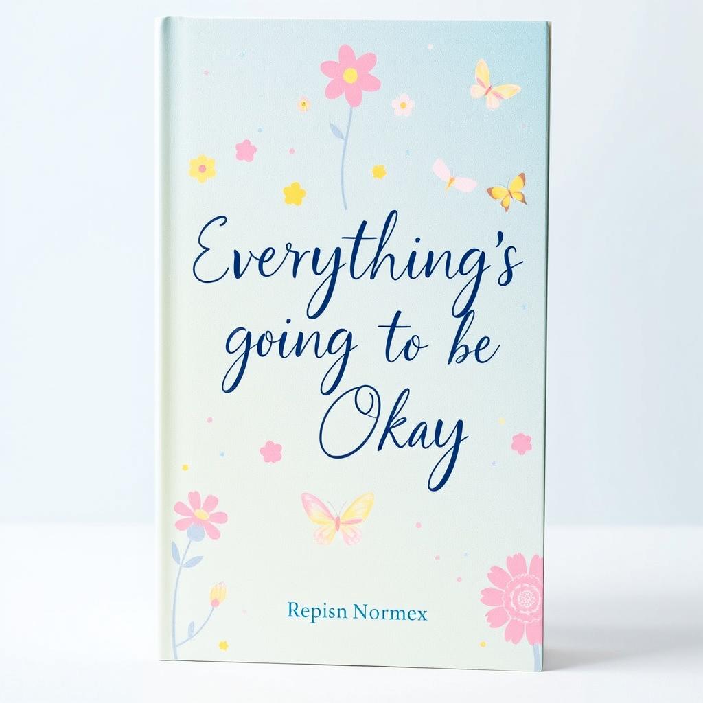 A visually striking book cover for 'Everything's Going to Be Okay'