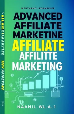 A visually striking and informative book cover design for an advanced affiliate marketing book