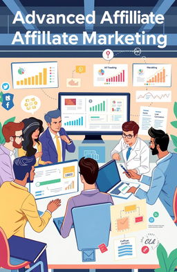 Illustration depicting the concept of advanced affiliate marketing