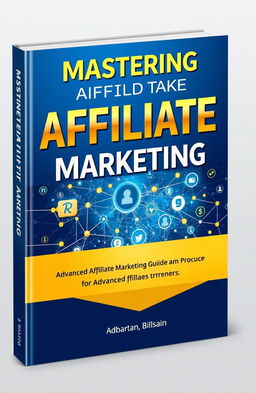A sleek and modern book cover design for an advanced affiliate marketing guide