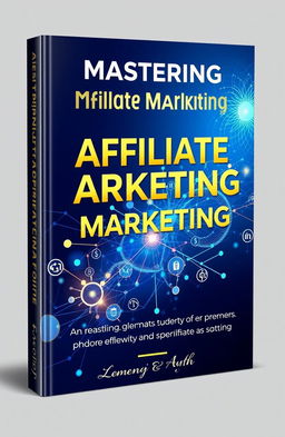 A sleek and modern book cover design for an advanced affiliate marketing guide