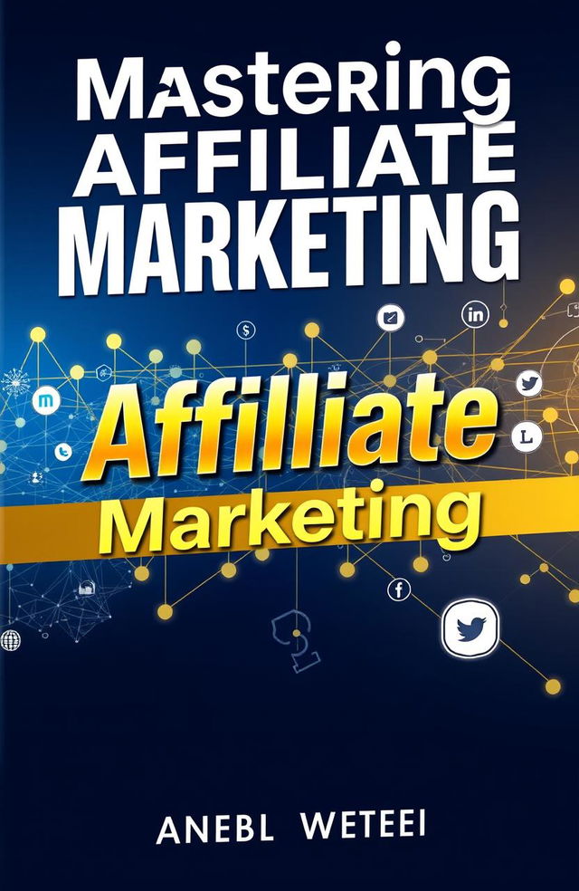 A sleek and modern book cover design for an advanced affiliate marketing guide