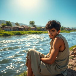In a remote village by the flowing river, a young man named Youssef sits despondently by the riverbank, contemplating his dreams of expanding his farm and improving his life