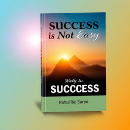 A motivational book cover for the title 'Success is Not Easy' featuring a bold and inspiring design
