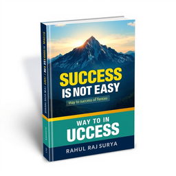 A motivational book cover for the title 'Success is Not Easy', designed to inspire and uplift