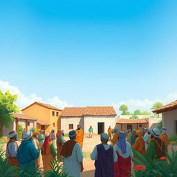 Youssef returns to his village and begins inviting the farmers to a meeting