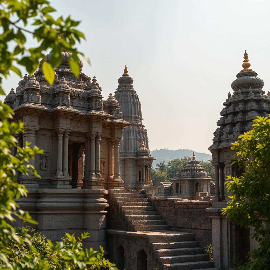 A detailed exploration of the history of Andhra Pradesh, focusing exclusively on the rich architectural heritage of the Vijayanagara Empire