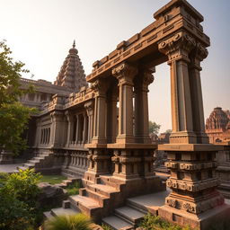 A detailed exploration of the history of Andhra Pradesh, focusing exclusively on the rich architectural heritage of the Vijayanagara Empire