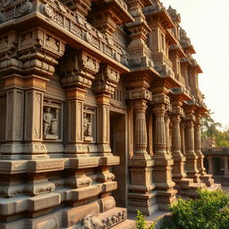 A detailed exploration of the history of Andhra Pradesh, focusing exclusively on the rich architectural heritage of the Vijayanagara Empire