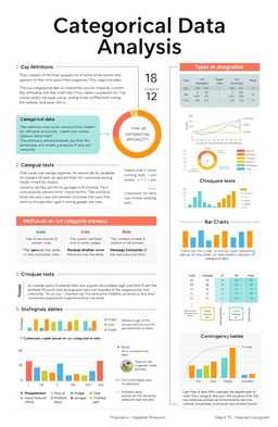 A comprehensive and visually engaging infographic illustrating the concept of categorical data analysis