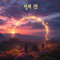 An artistic interpretation of 'ظهور ۱۱۱۱', showcasing a mystical landscape at twilight
