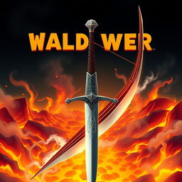 An animated cover design featuring a world engulfed in volcanic lava and fire, creating a striking, dynamic background with vibrant orange, red, and yellow hues