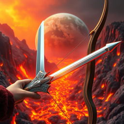 An animated cover design featuring a captivating scene of the world engulfed in volcanic lava and fire, with vibrant orange and red hues creating a dramatic backdrop