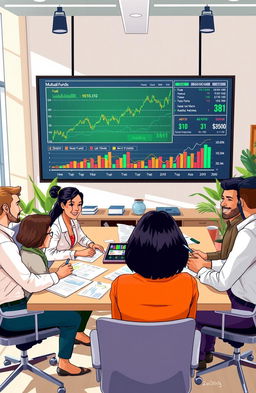 An informative and visually appealing illustration of mutual funds investing