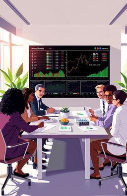 An informative and visually appealing illustration of mutual funds investing