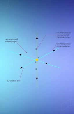 A detailed illustration of a solution point, showcasing a 3D diagram with intersecting lines and a well-labeled Cartesian coordinate system