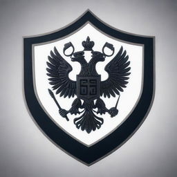 A conceptual image of the Federal Security Service (FSB) of Russia: a logo or emblem, a stylized building silhouette, or personnel in action, all imbued with secrecy and seriousness