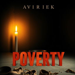 A thought-provoking book cover that visually represents the theme of poverty