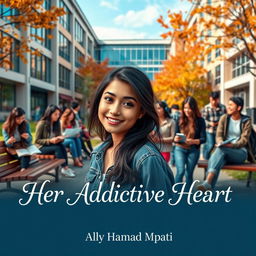 A vibrant university campus scene depicting the essence of student life