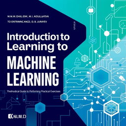 A visually engaging cover for the book titled 'Introduction to Machine Learning', authored by M