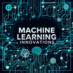 A sophisticated and modern cover page design for a machine learning-themed project