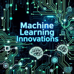 A sophisticated and modern cover page design for a machine learning-themed project