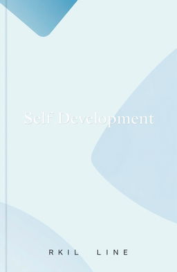 A sleek and modern self-development book cover design featuring a minimalist aesthetic