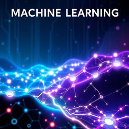 A captivating cover page background image for an introduction to machine learning and artificial intelligence