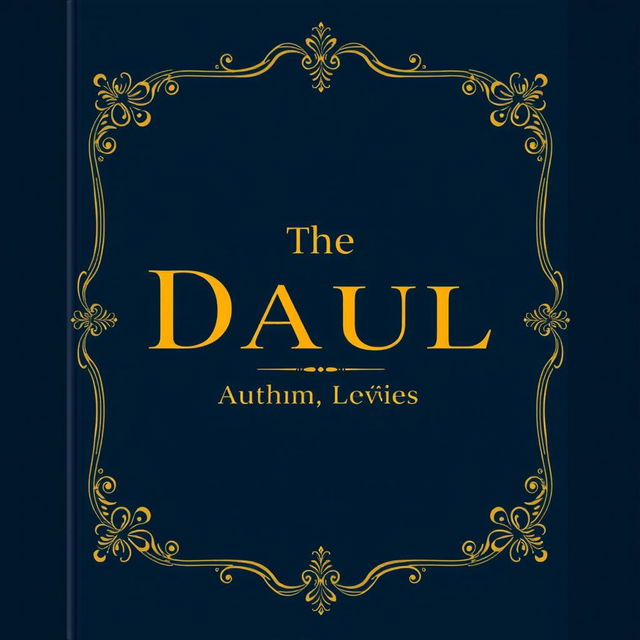 A formal book cover design featuring a classic, elegant layout