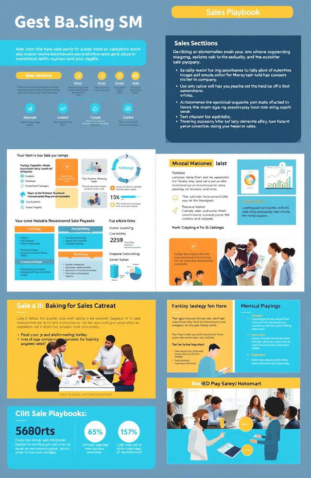 A detailed representation of a comprehensive sales playbook