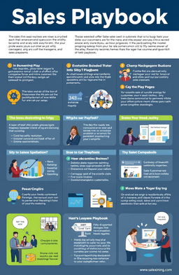 A detailed representation of a comprehensive sales playbook