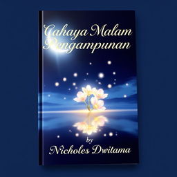 A beautifully crafted book cover for 'Cahaya Malam Pengampunan' by Nicholas Dwitama
