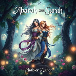A visually striking book cover design for 'Abarah and Sarah'