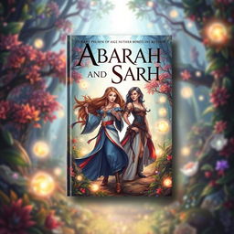 A visually striking book cover design for 'Abarah and Sarah'