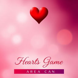 A captivating cover design for a romance webnovel featuring a simple, stylized heart at the center, resembling a poker card heart