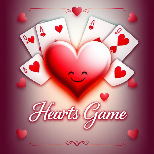 A stunning cover design for a romance webnovel featuring a central heart in a simple form, reminiscent of a poker card heart