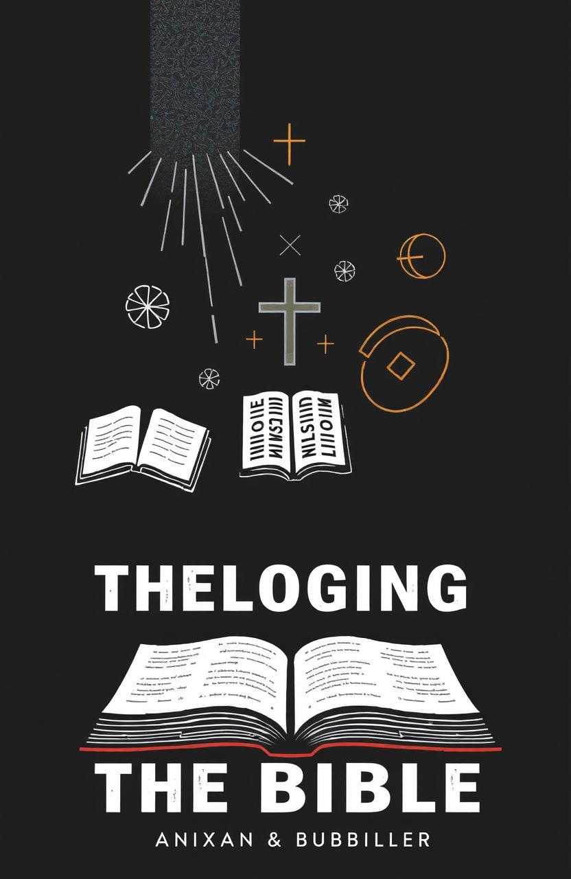 A conceptual illustration of a book cover for a thought-provoking title that challenges various theological claims and serves as an intellectual resource against the Bible