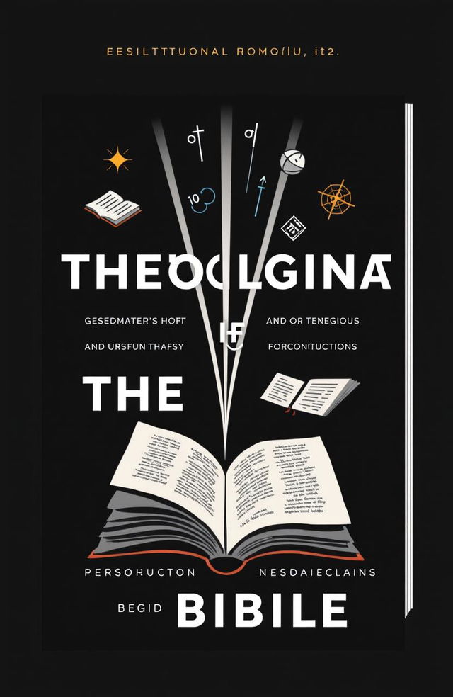 A conceptual illustration of a book cover for a thought-provoking title that challenges various theological claims and serves as an intellectual resource against the Bible