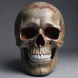 A cool, hyper realistic image in 4k resolution of a skull mask