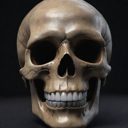 A cool, hyper realistic image in 4k resolution of a skull mask