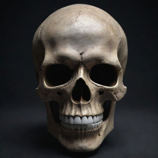 A cool, hyper realistic image in 4k resolution of a skull mask