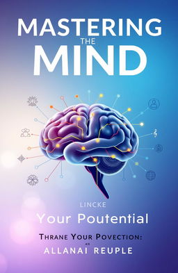 A compelling cover design for a book on mental training, featuring an abstract representation of a brain with colorful neural pathways, symbolizing growth and wisdom