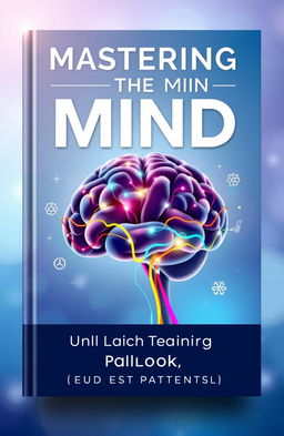 A compelling cover design for a book on mental training, featuring an abstract representation of a brain with colorful neural pathways, symbolizing growth and wisdom