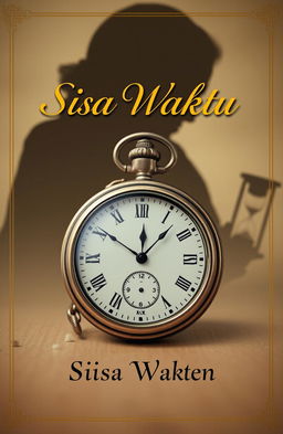 A vintage pocket watch placed in the center or slightly lower of an album cover design