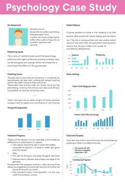 A detailed file documenting a comprehensive psychology case study