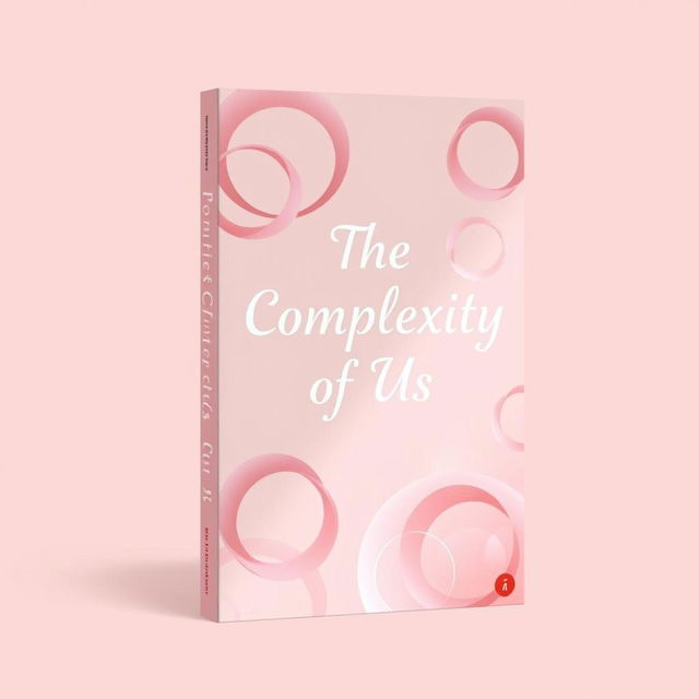 A book cover titled 'The Complexity Of Us', designed in a light baby pink theme