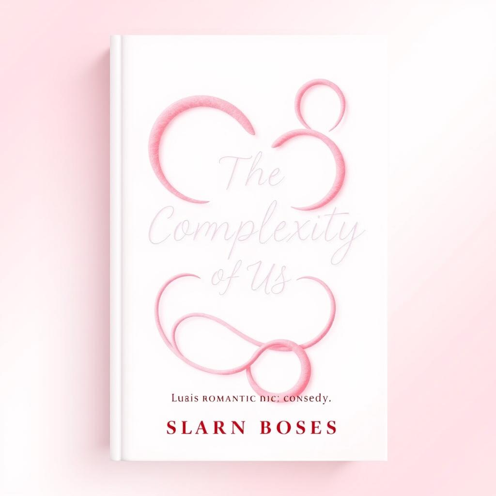 A book cover titled 'The Complexity Of Us', designed in a light baby pink theme