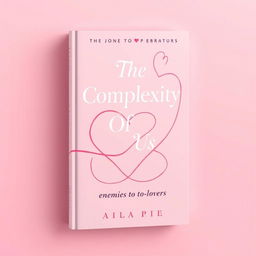 A captivating book cover titled 'The Complexity Of Us', designed to embody the enemies-to-lovers theme